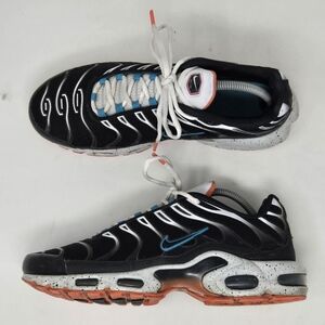 Nike Air Max Plus TN Laser Black Gray Turf Orange Aquamarine CZ1651-001 Size 10